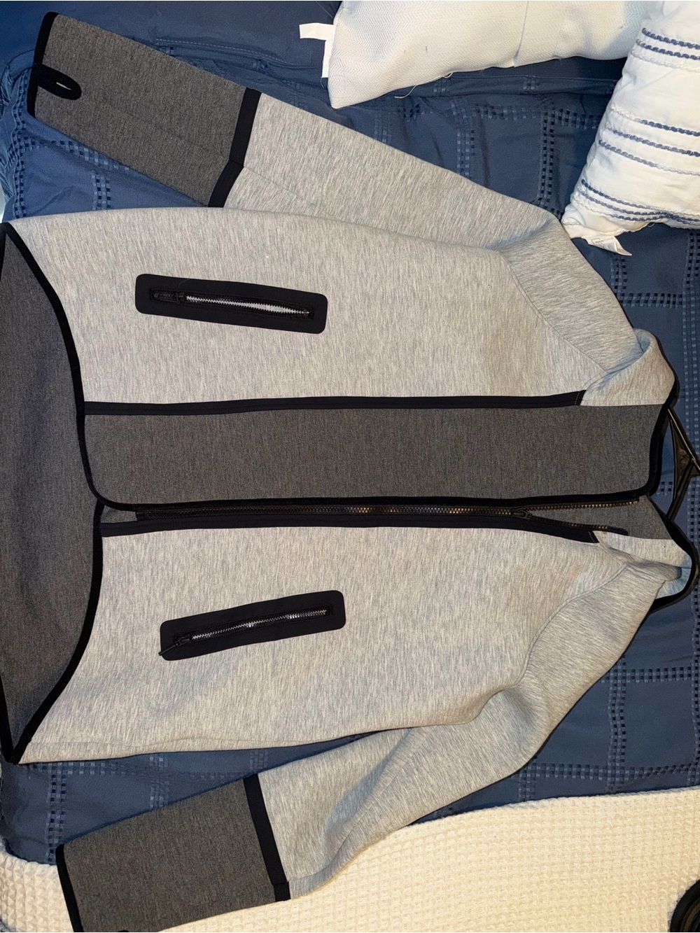 Elie Tahari zip up front hoodie